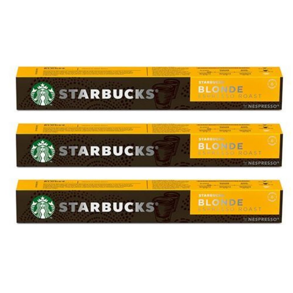 Bild von 10 STARBUCKS Blonde Espresso-Röstkapseln von Nespresso für Espresso-Kaffee Bild von 10 STARBUCKS Blonde Espresso-Röstkapseln von Nespresso für Espresso-Kaffee