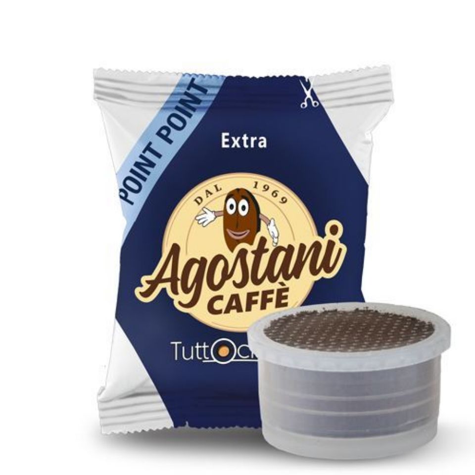 Bild von 100 Kaffeekapseln Agostani EXTRA Einzeldosis kompatibel mit Kaffeemaschine LAVAZZA Point El3200 und Pininfarina 