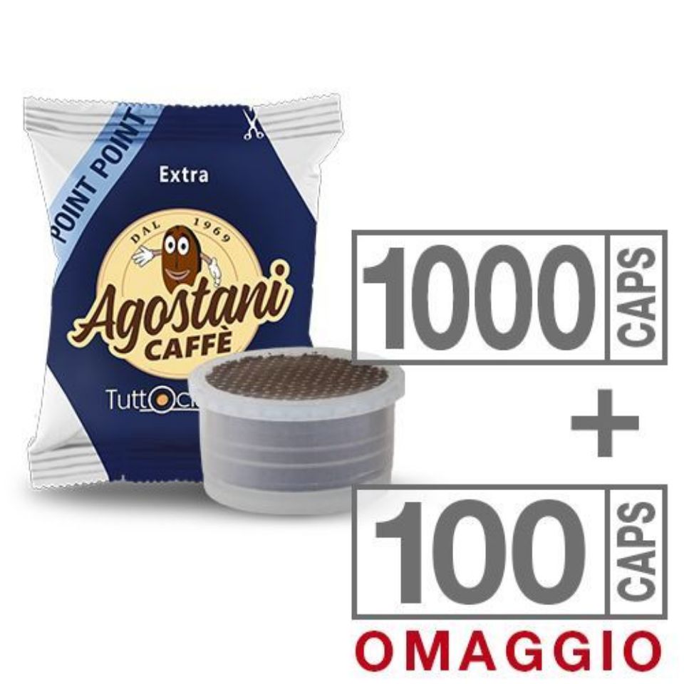 Bild von Angebot: 1100 Kaffeekapseln Agostani EXTRA kompatibel mit Lavazza Point mit Versand kostenlos