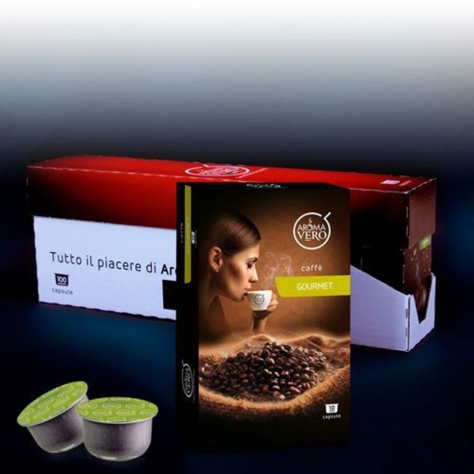 Bild von 100 GOURMET Top Aroma Vero Kaffeekapseln versandkostenfrei