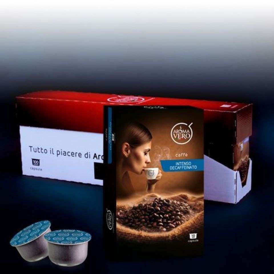 Bild von 100 Kaffeekapseln ENTKOFFEINIERT Aroma Vero mit kostenlosem Versand