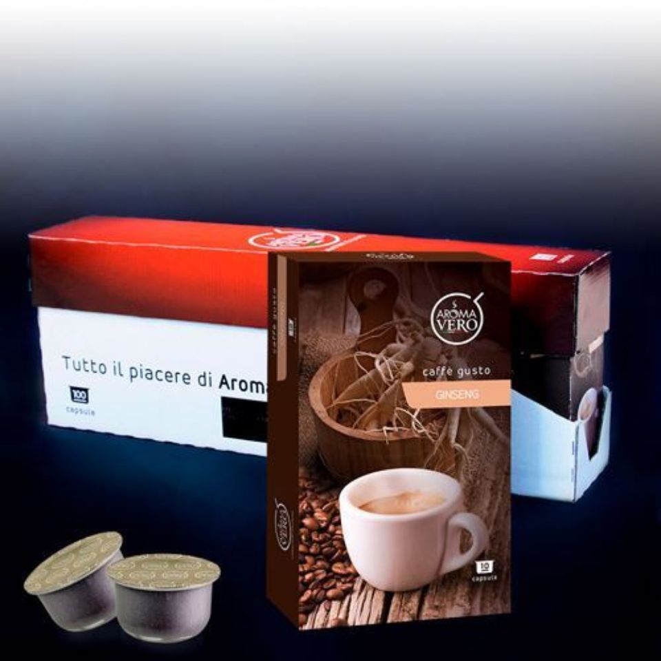 Bild von 100 Kaffeekapseln GUSTO GINSENG Aroma Vero versandkostenfrei