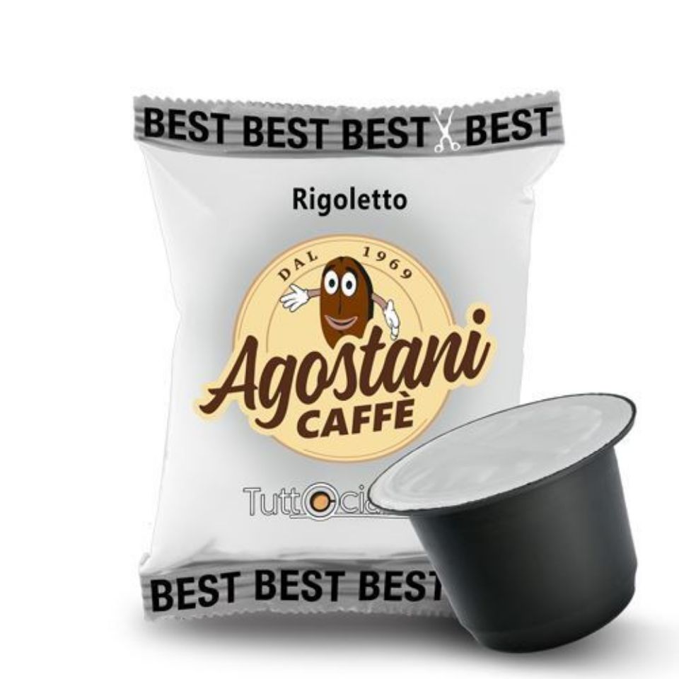 Bild von 100 Agostani Kaffeekapseln Best Rigoletto  kompatibel mit Nespresso