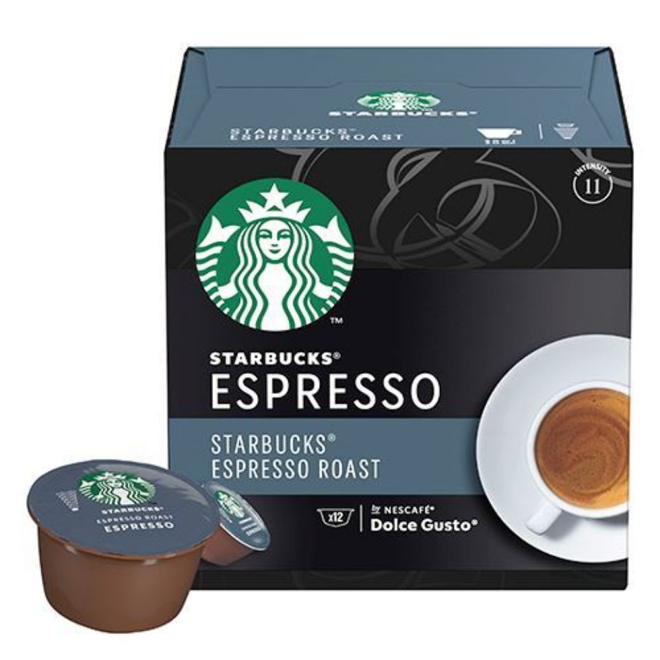 Bild von 12 STARBUCKS<sup>&reg;</sup> Kapseln Espresso Roast von Nescafé<sup>&reg;</sup> Dolce Gusto<sup>&reg; </sup> für Kaffee Espresso