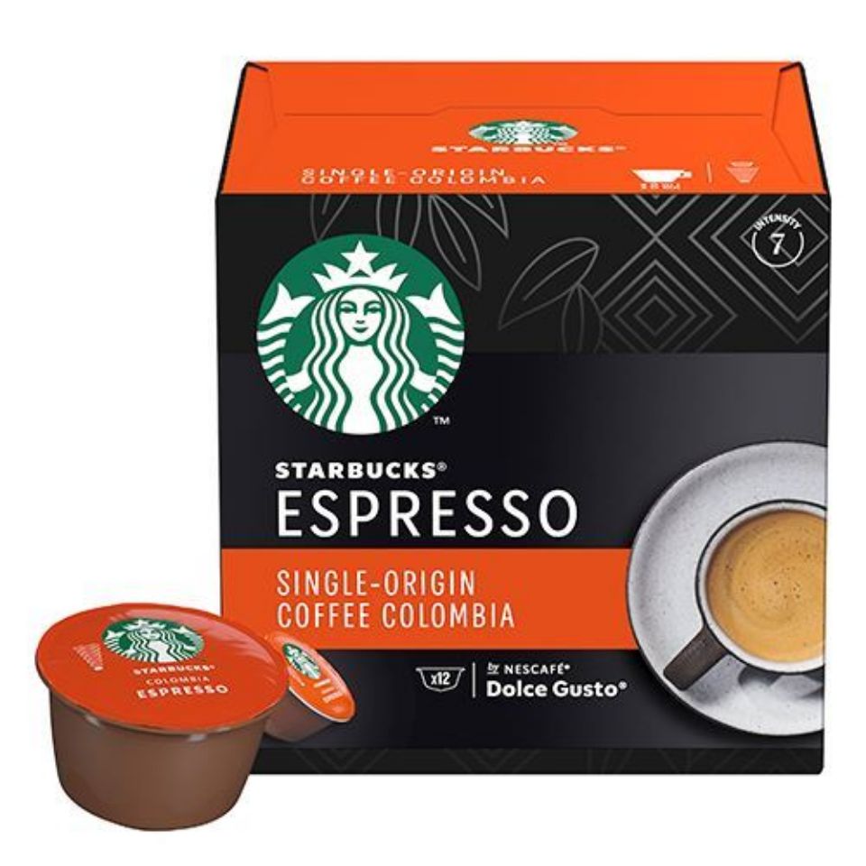 Bild von 12 STARBUCKS<sup>&reg;</sup> Kapseln Single-Origin Colombia von Nescafé<sup>&reg; </sup> Dolce Gusto<sup>&reg; </sup> für Kaffee Espresso