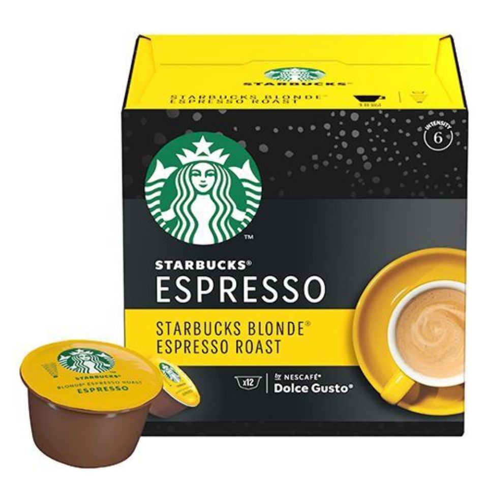 Bild von 12 STARBUCKS Kapseln von Nescafé Dolce Gusto Blonde Espresso-Roast für Kaffee Espresso 