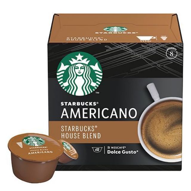 Zeige Details für 12 STARBUCKS Kapseln House Blend von Nescafé Dolce Gusto für einen Kaffee Americano oder Kaffee Lungo Bild von 12 STARBUCKS Kapseln House Blend von Nescafé Dolce Gusto für einen Kaffee Americano oder Kaffee Lungo