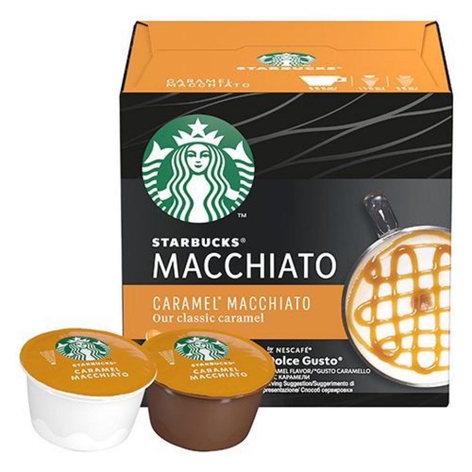 Bild von 12 STARBUCKS<sup>&reg;</sup> Kapseln Caramel Macchiato von Nescafé<sup>&reg; </sup> Dolce Gusto<sup>&reg; </sup>