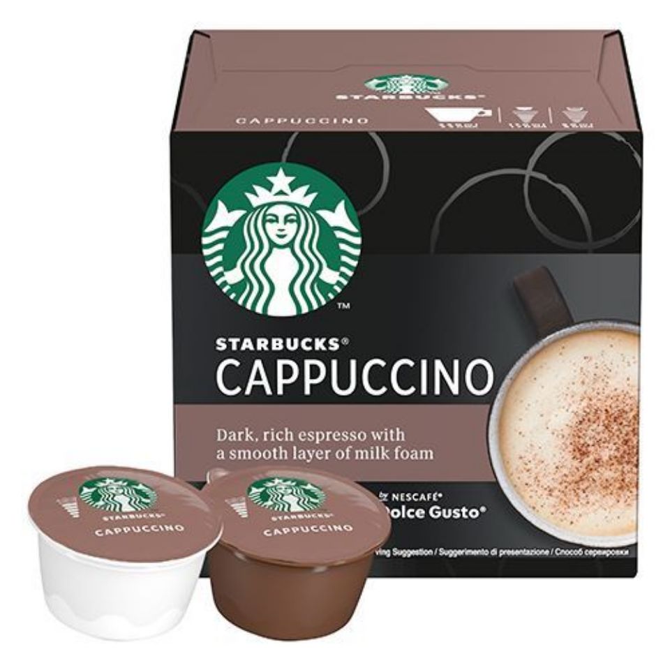 Bild von 12 STARBUCKS<sup>&reg;</sup> Kapseln Cappuccino von Nescafé<sup>&reg; </sup> Dolce Gusto<sup>&reg; </sup>