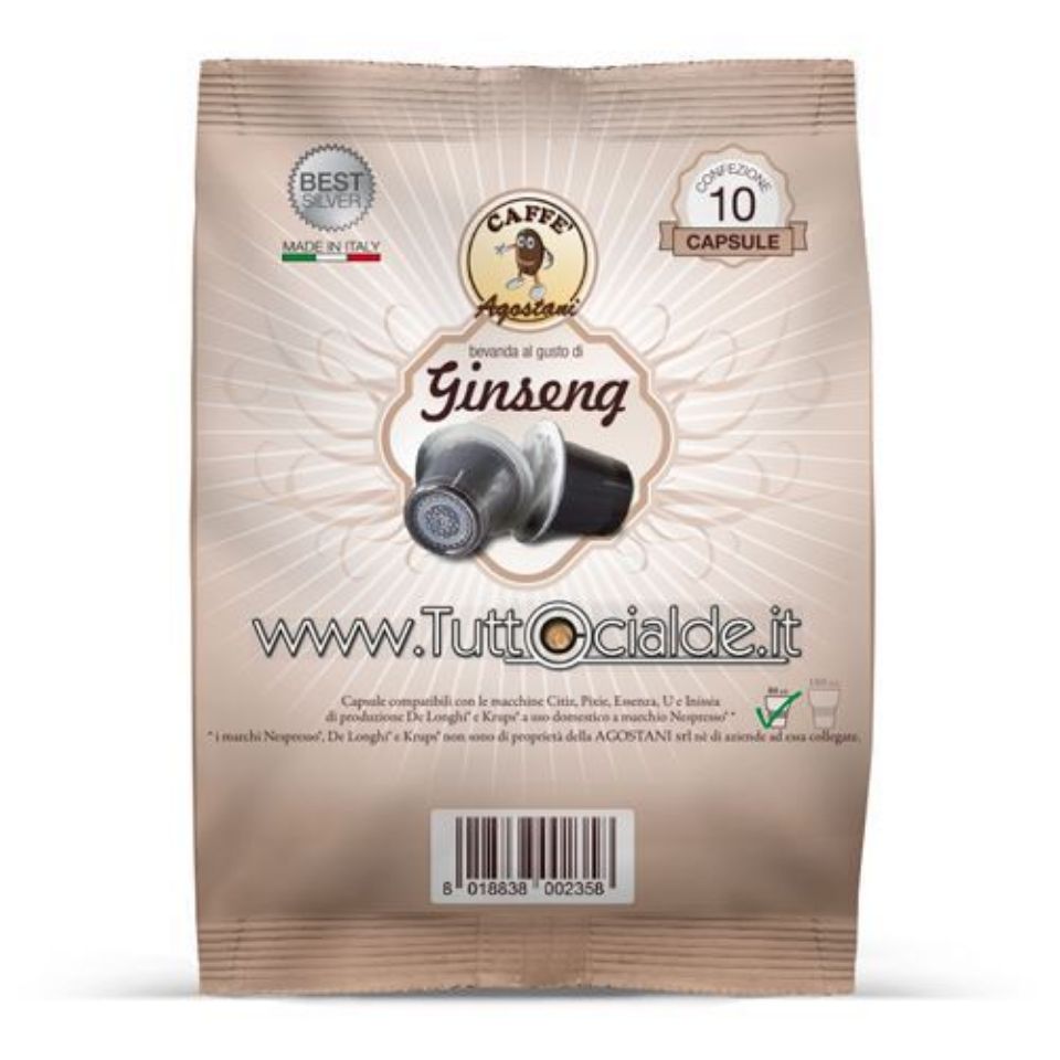 Bild von SONDERANGEBOT: 180 Kaffeekapseln Caffè Agostani BEST Ginseng kompatibel mit Nespresso,kostenloser Versand      patibel Nespresso kostenlose Spedition