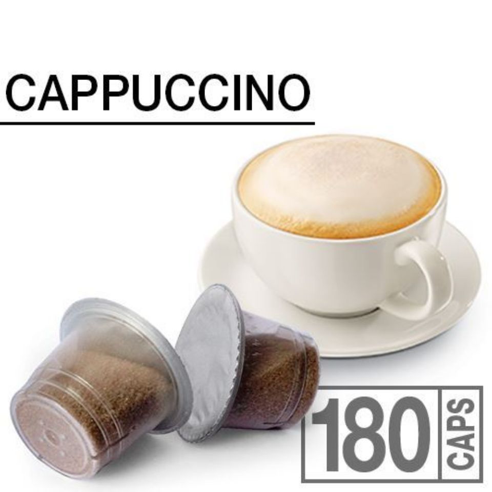 Bild von SONDERANGEBOT: 180 Kaffeekapseln Caffè Agostani BEST Cappuccino kompatibel mit Nespresso kostenloser Versand  kompatibel Nespresso kostenlos Spedition