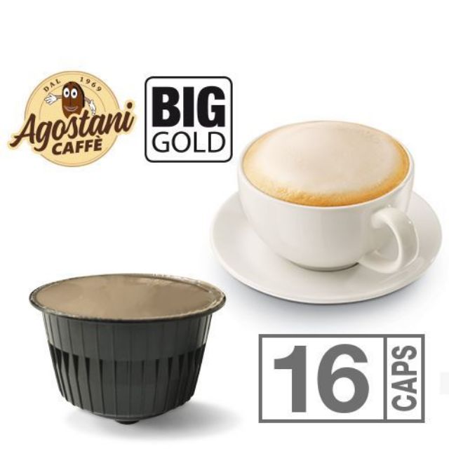 Zeige Details für 16 Kapseln Agostani BIG GOLD Cappuccino kompatibel Nescafè Dolce Gusto Bild von 16 Kapseln Agostani BIG GOLD Cappuccino kompatibel Nescafè Dolce Gusto