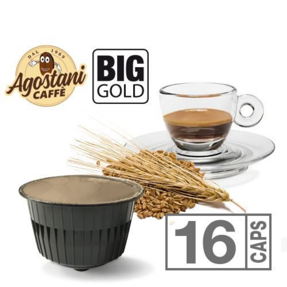 Bild von 16 Kapseln Agostani BIG GOLD Gerste kompatibel Nescafé Dolce Gusto