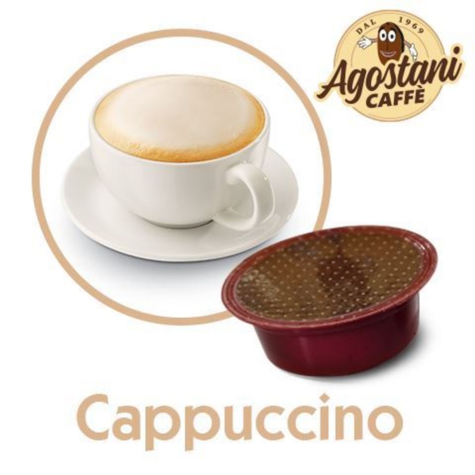 Bild von 16 Kapseln cappuccino Agostani SMALL kompatibel Lavazza a Modo Mio