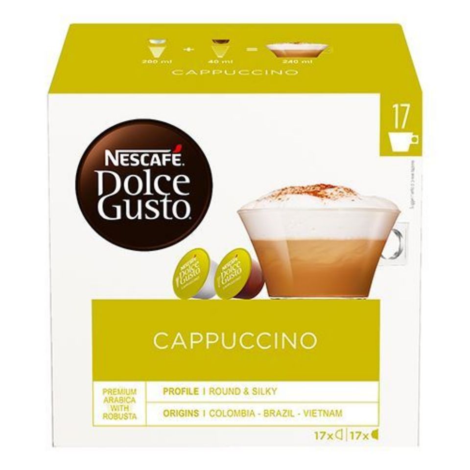 Bild von 102 Kapseln Nescafè Dolce Gusto Cappuccino Bild von 102 Kapseln Nescafè Dolce Gusto Cappuccino