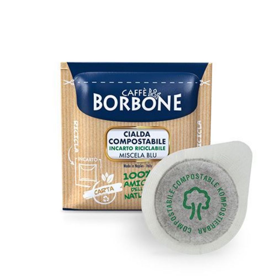 Bild von 150 ESE Kaffeepads 44 mm caffè Borbone Mischung  BLAU