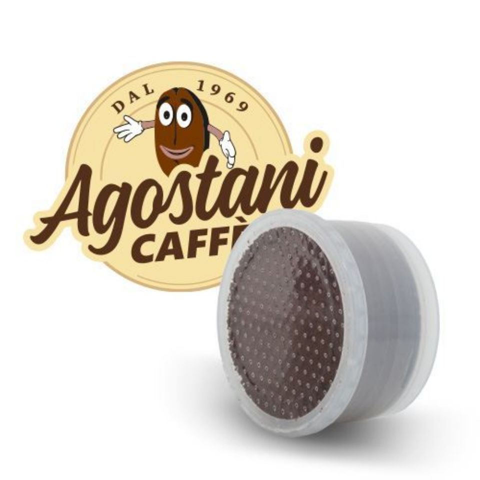 Bild von 50 Kaffeekapseln Agostani Limited Edition Einzeldosis kompatibel mit Kaffeemaschine LAVAZZA Point