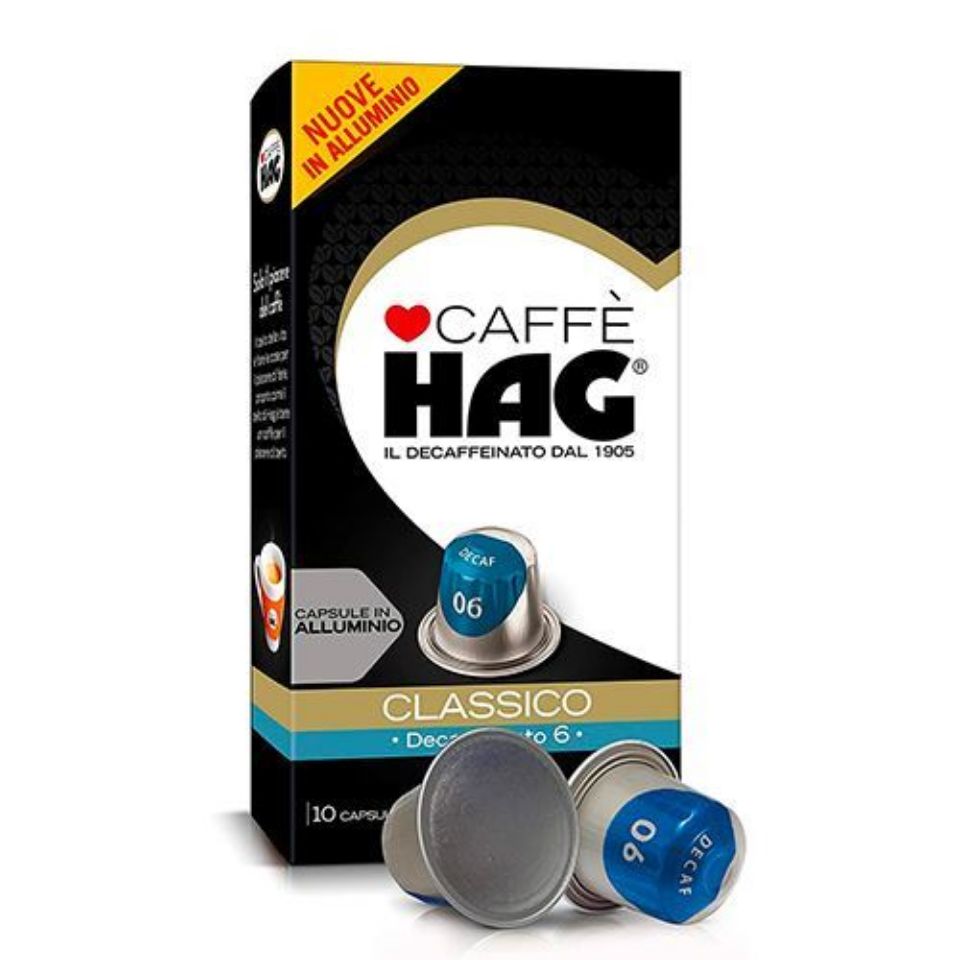 Bild von 100 Kapseln Hag Decaffeinato Classico Kompatibel mit Nespresso