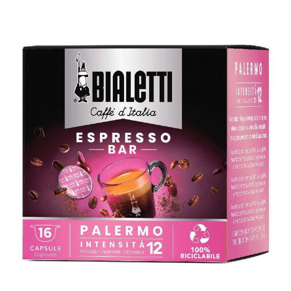 Bild von 128 Alu-Kapseln Bialetti PALERMO – I caffè d’Italia