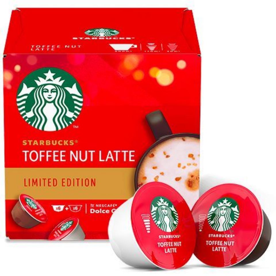 Bild von 12 STARBUCKS Kapseln Toffee Nut Latte von Nescafé Dolce Gusto