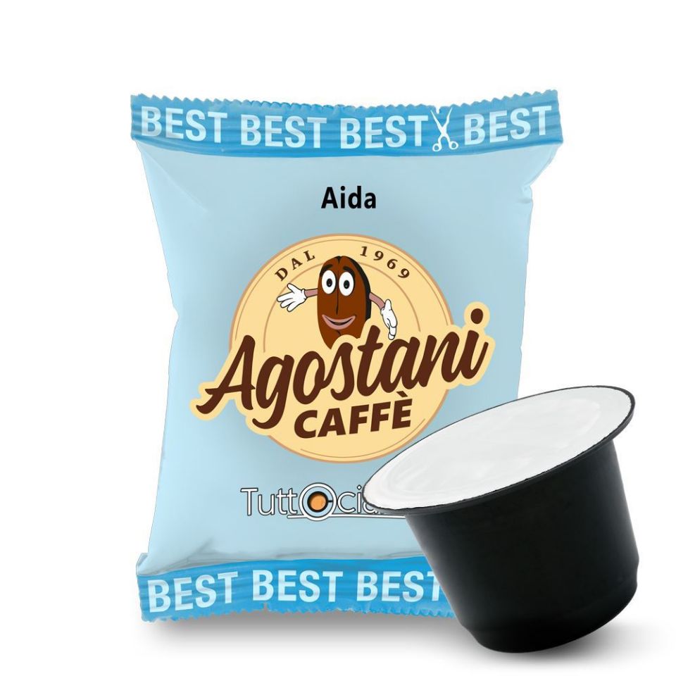 Bild von 100 Kapseln Kaffee Agostani Best Aida kompatibel mit Nespresso