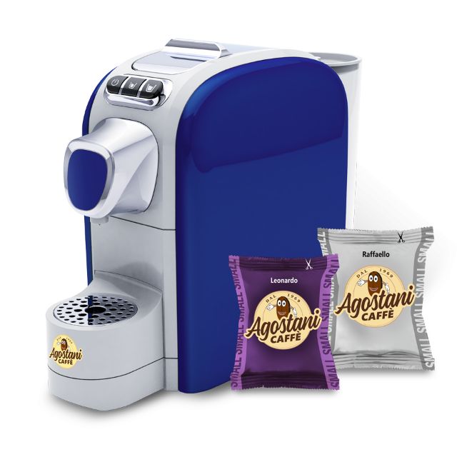 Zeige Details für Angebot: Agostani Small Cup Blue Machine + 200 Caffè Agostani Small Line Kapseln Bild von Angebot: Agostani Small Cup Blue Machine + 200 Caffè Agostani Small Line Kapseln