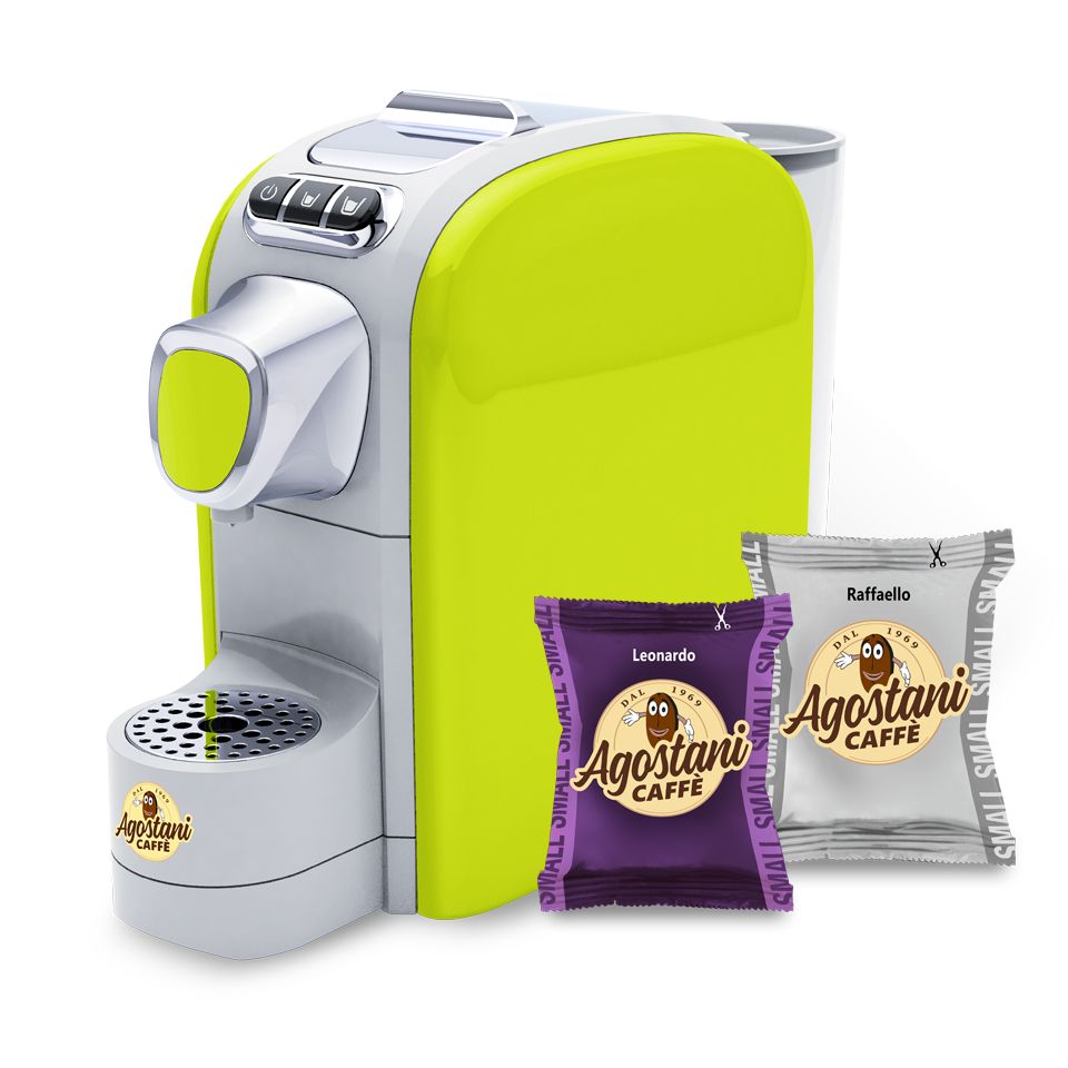 Bild von Angebot: Agostani Small Cup Lime Machine + 200 Caffè Agostani Small Line Kapseln