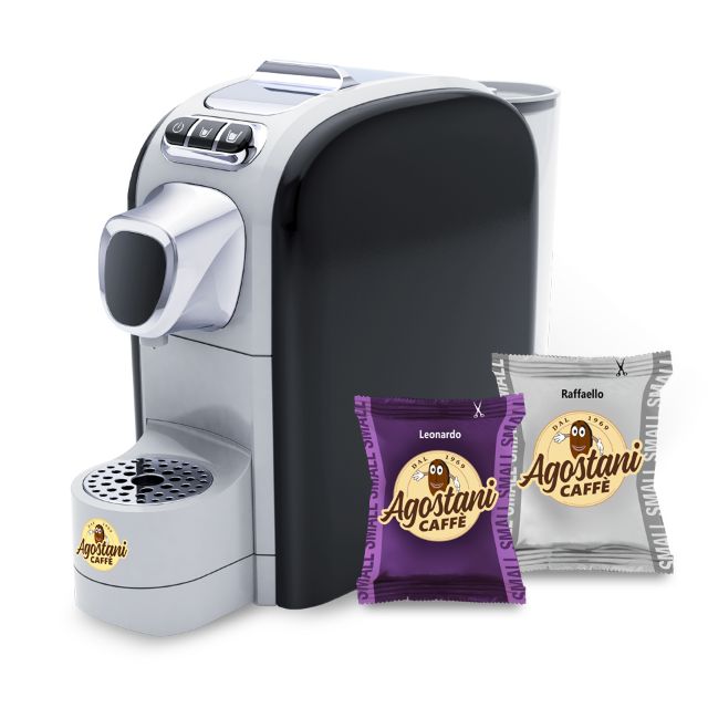 Zeige Details für Angebot: Agostani Small Cup Kaffeemaschine nera + 200 Caffè Agostani Kapseln smallni Small Line Kapseln Bild von Angebot: Agostani Small Cup Kaffeemaschine nera + 200 Caffè Agostani Kapseln smallni Small Line Kapseln