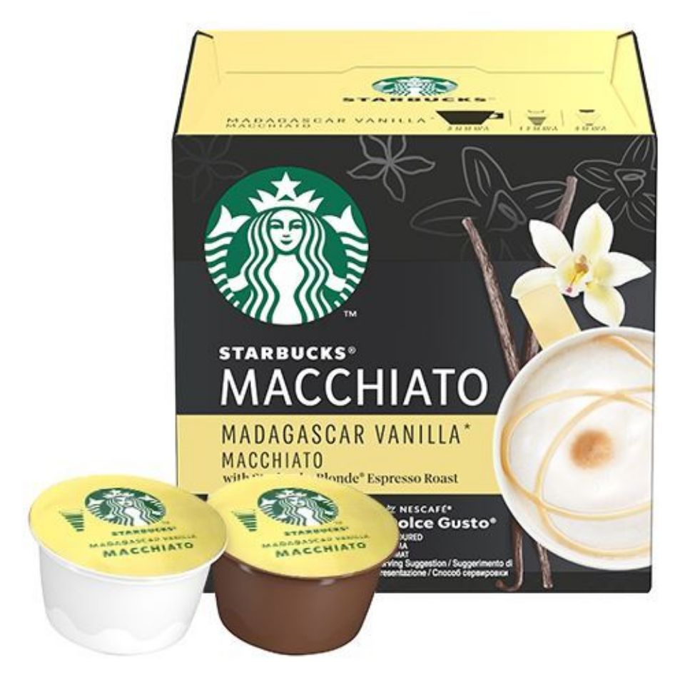 Bild von 12 Kapseln STARBUCKS Vanilla Macchiato by Nescafé Dolce Gusto