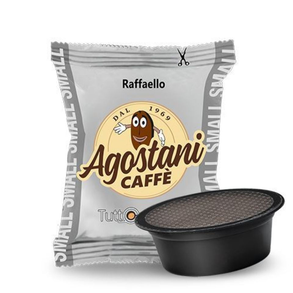 Bild von 500 Kaffeekapseln Agostani SMALL Raffaello passend Lavazza A Modo Mio mit Versand kostenlos