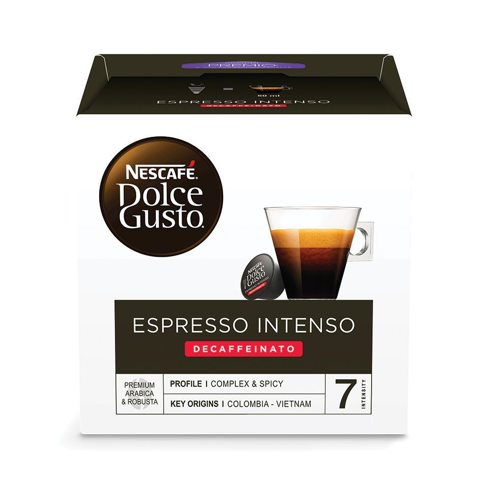 Bild von 90 Kapseln Nescafé Dolce Gusto Espresso Intenso ENTKAFFEINIERT