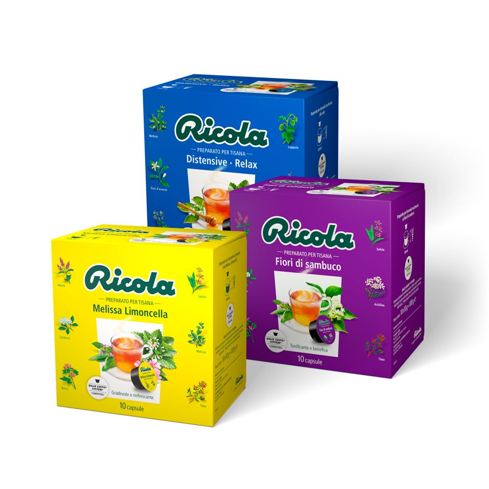 Bild von GEMISCHTES ANGEBOT 50 Kraeutertee Ricola  kompatibel mit Nescafè Dolce Gusto erteekapseln