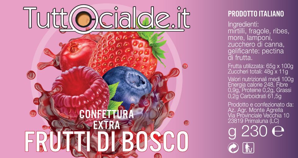 Bild von 1 Marmellata Frutti di bosco 230g