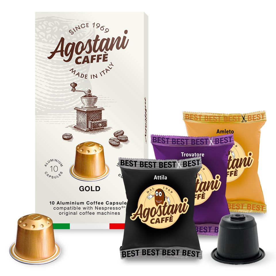 Bild von SONDERANGEBOT: 180 Kaffeekapseln Kaffee  Agostani BEST Mix kompatibel mit Nespresso,kostenloser Versandtibel Nespresso kostenlose Spedition