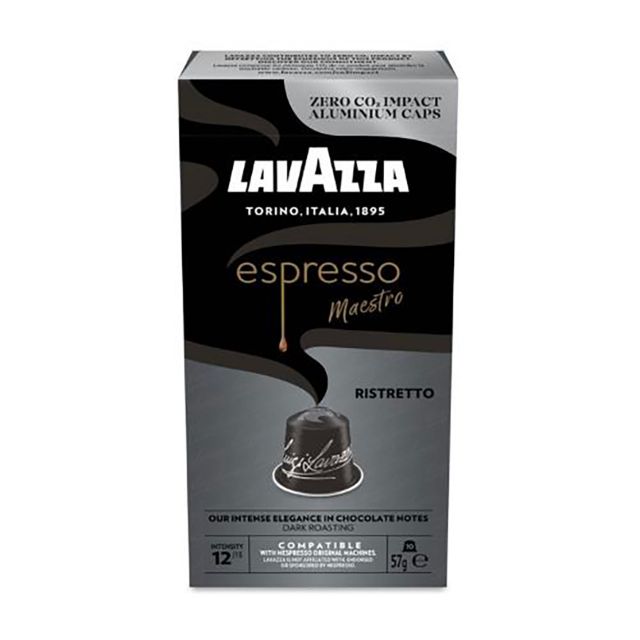 Zeige Details für 100 Alu-Kaffeekapseln Lavazza Espresso Maestro Ristretto Nespresso kompatibel Bild von 100 Alu-Kaffeekapseln Lavazza Espresso Maestro Ristretto Nespresso kompatibel
