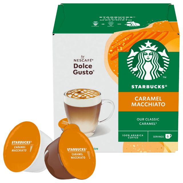 Zeige Details für 108 STARBUCKS Kapseln Caramel Macchiato von Nescafé Dolce Gusto Bild von 108 STARBUCKS Kapseln Caramel Macchiato von Nescafé Dolce Gusto