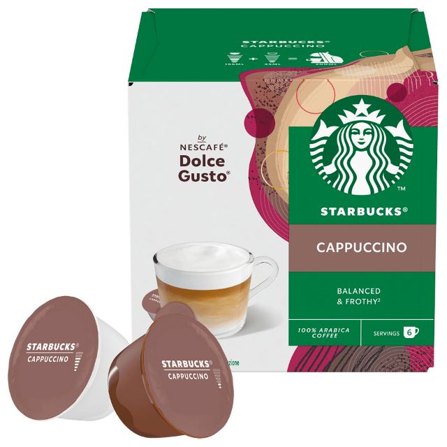 Zeige Details für 108 STARBUCKS Kapseln Cappuccino von Nescafé Dolce Gusto Bild von 108 STARBUCKS Kapseln Cappuccino von Nescafé Dolce Gusto