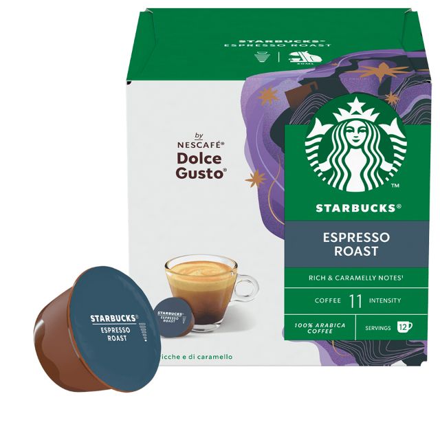 Zeige Details für 108 STARBUCKS Kapseln Espresso-Roast von Nescafé Dolce Gusto für Kaffee Espresso Bild von 108 STARBUCKS Kapseln Espresso-Roast von Nescafé Dolce Gusto für Kaffee Espresso