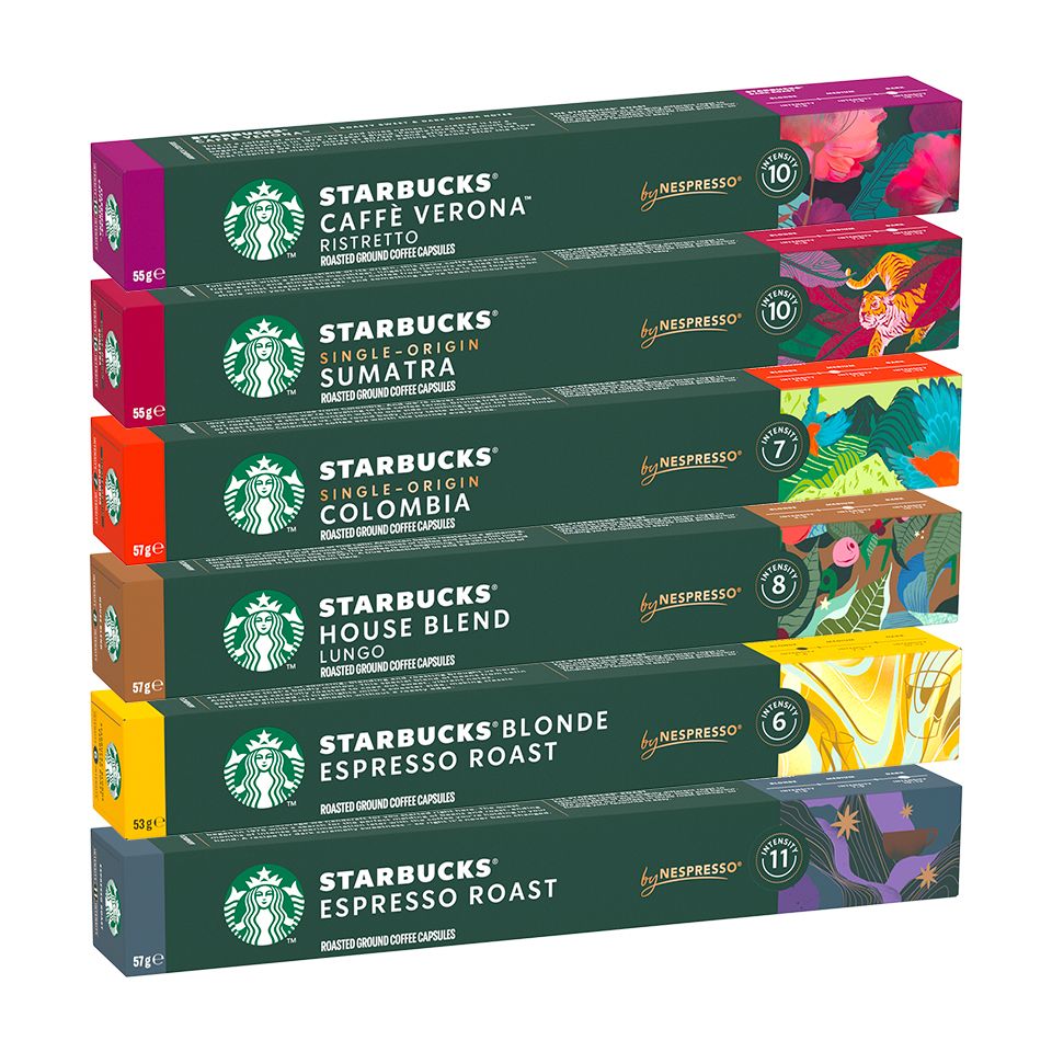 Bild von STARBUCKS Probier- SET mit 70 Kapseln von Nespresso