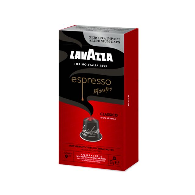 Bild von 100 Alu-Kaffeekapseln Lavazza Espresso Maestro Classico Nespresso kompatibel