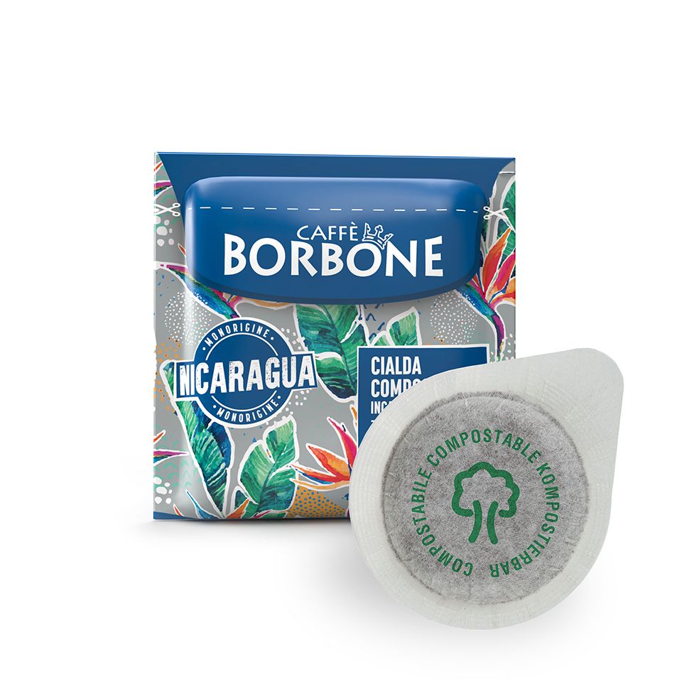 Bild von 50 Cialde caffè Borbone NICARAGUA miscela Fine Robusta filtrocarta  44 mm ESE