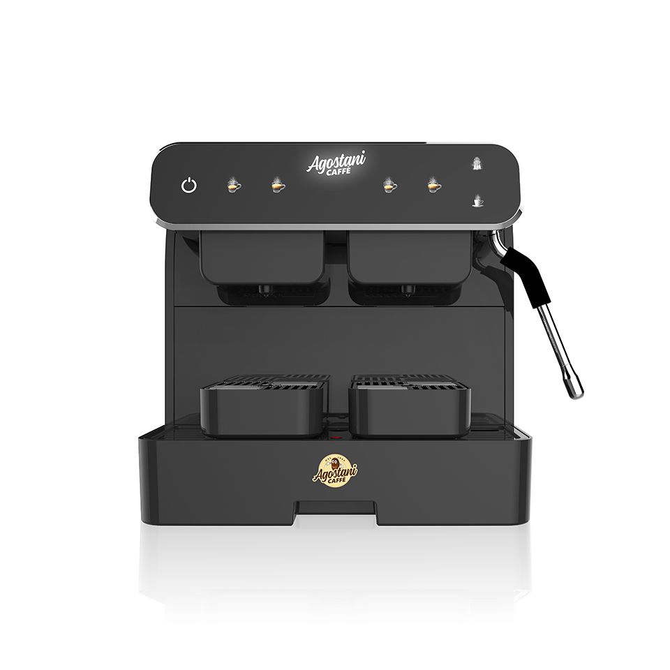Bild von Agostani Small Cup Twin Kaffeemaschine mit 2 Brühgruppen und Dampfdüse