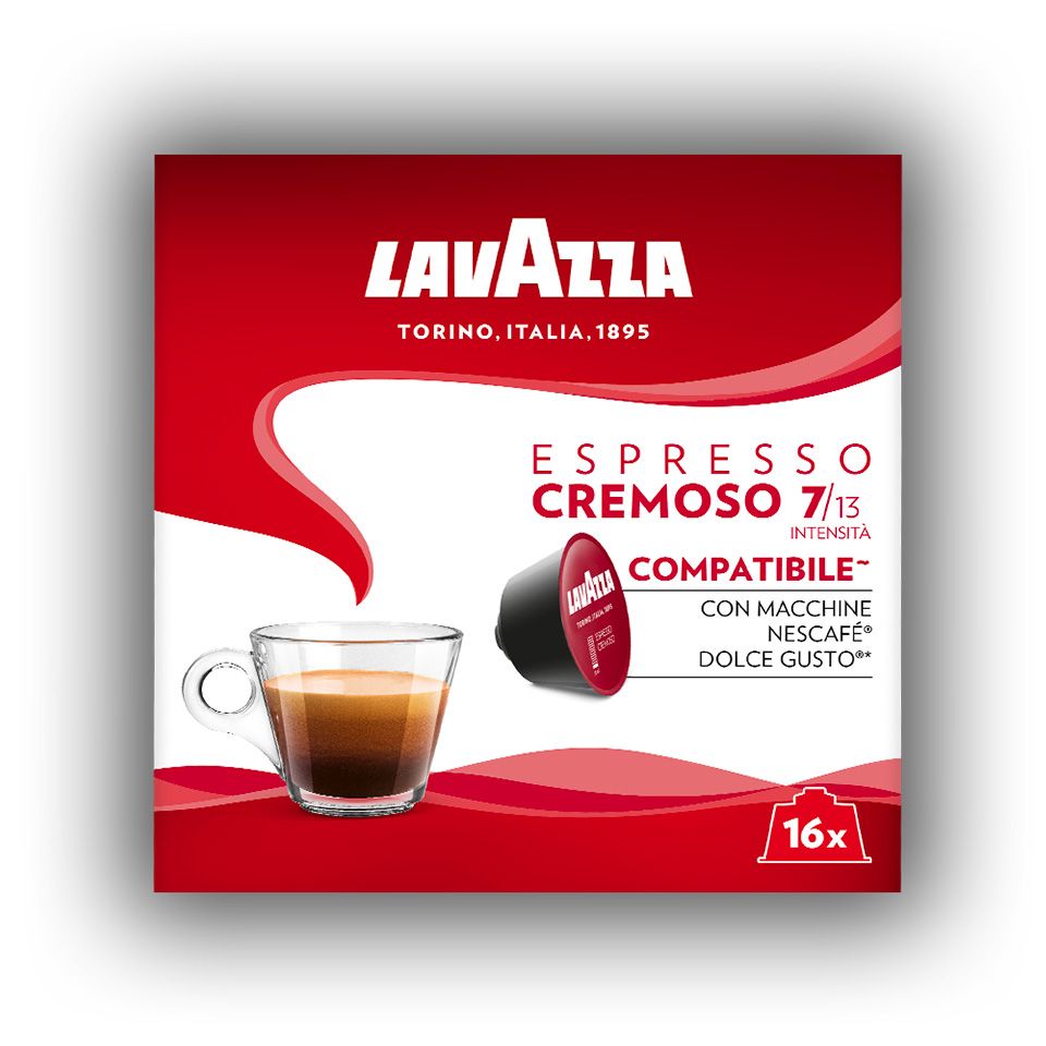 Bild von 30 Kapseln Espresso CREMOSO Lavazza Kaffee kompatibel mit Nescafé Dolce Gusto