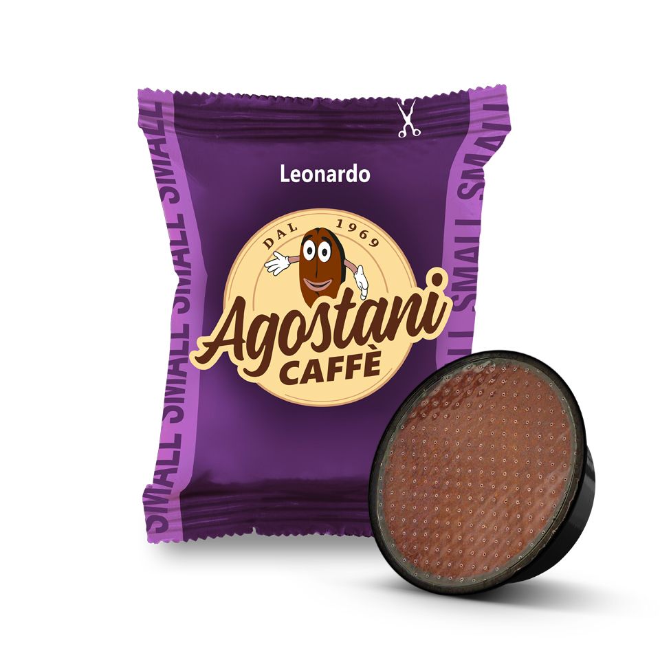 Bild von 100 Kaffeekapseln Agostani SMALL Leonardo passend Lavazza A Modo Mio