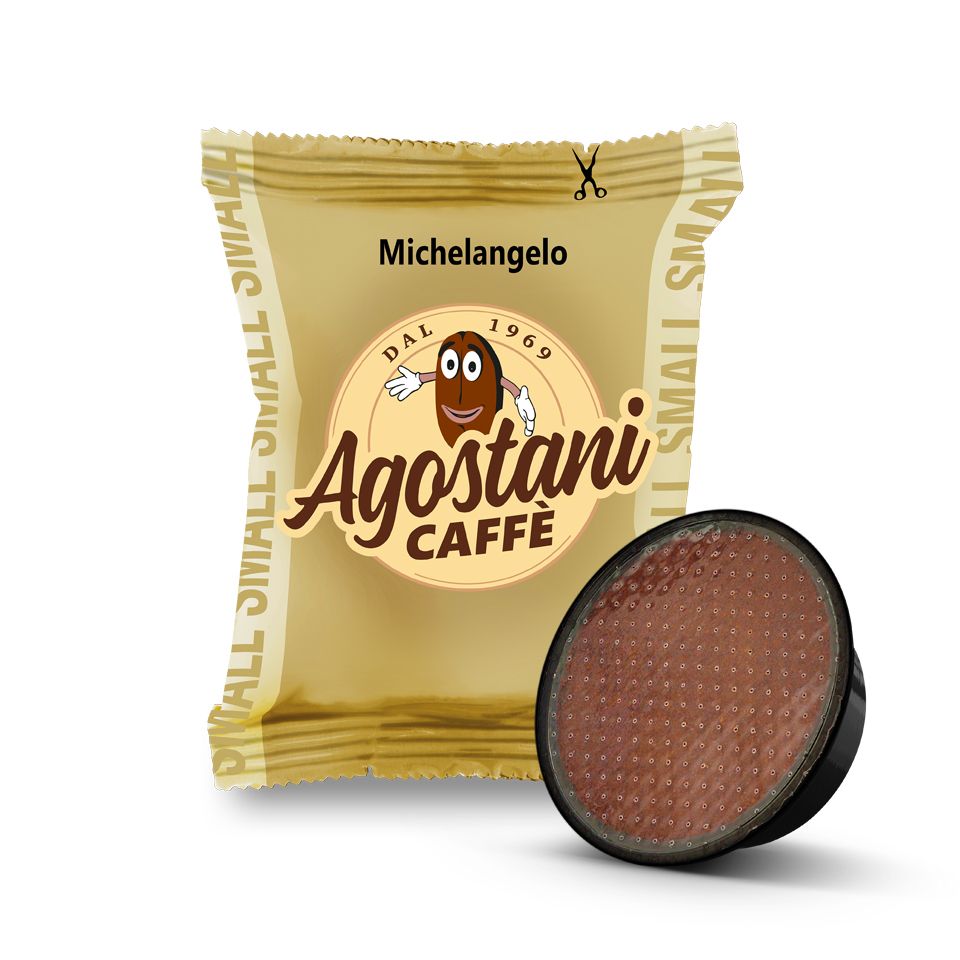 Bild von 100 Kaffeekapseln Agostani SMALL Michelangelo passend Lavazza A Modo Mio 