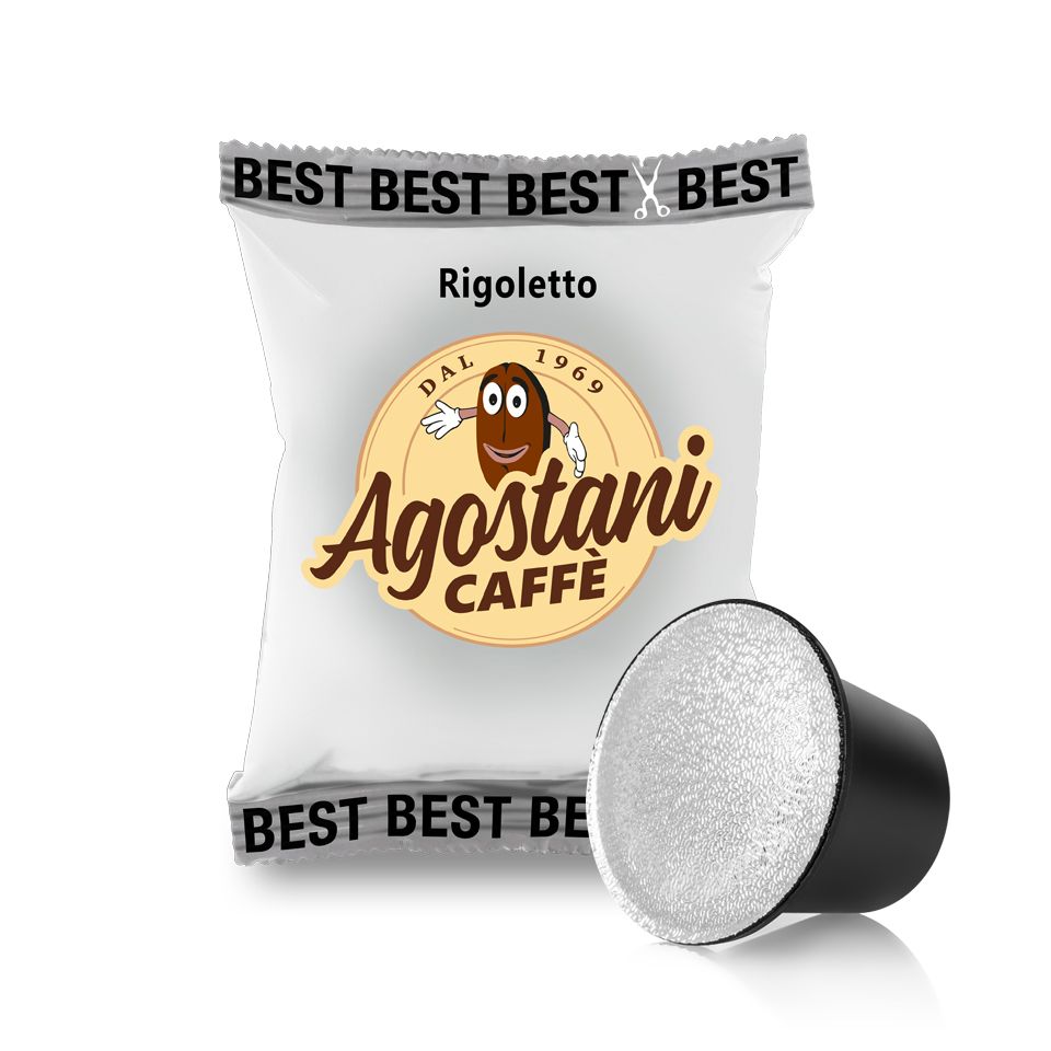 Bild von 100 Agostani Kaffeekapseln Best Rigoletto  kompatibel mit Nespresso