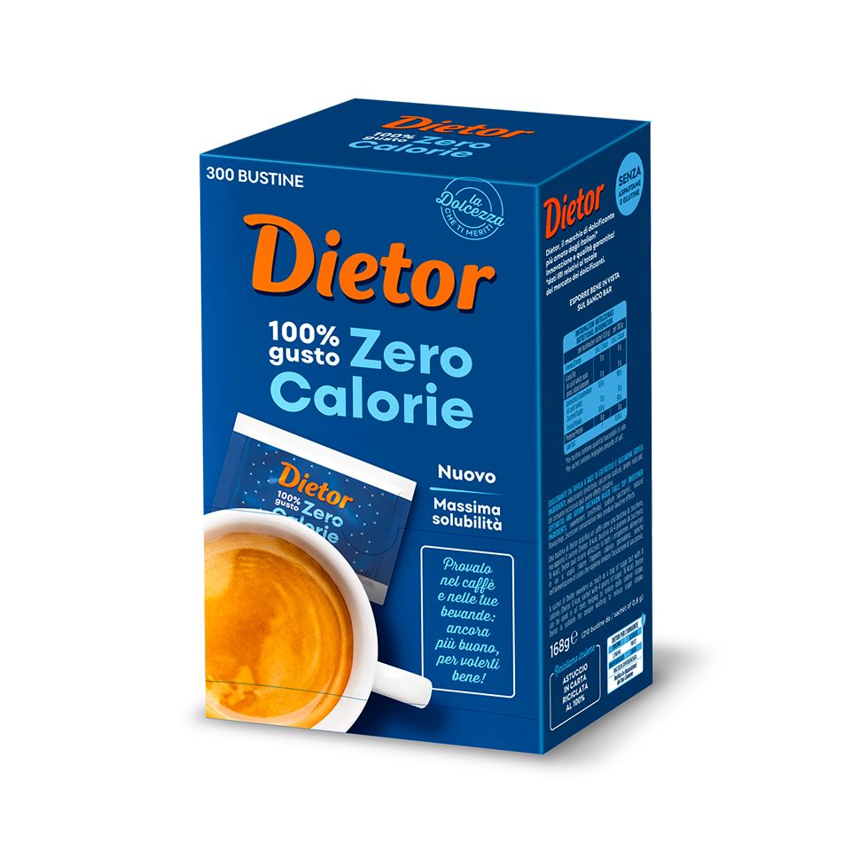 Bild von Dietor, neues Format mit 300 Beuteln kalorienarmer Süßstoffalternative zu Zucker