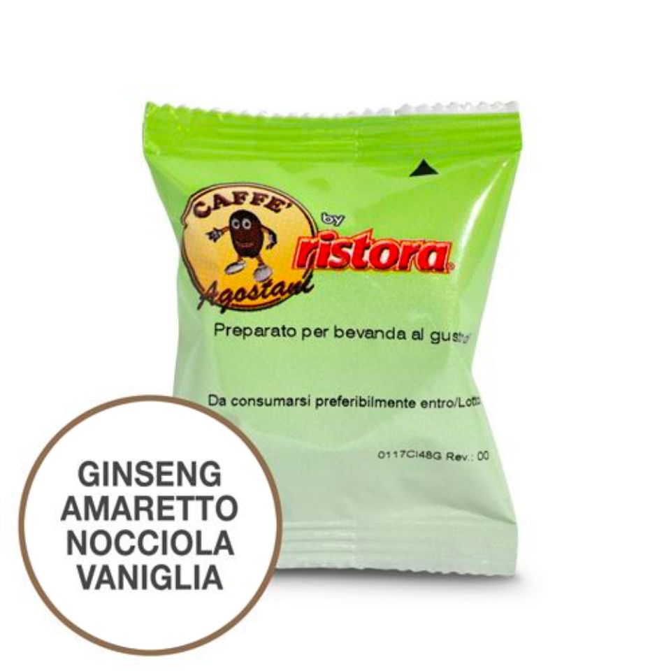 Bild von 50 Kaffeekapseln Agostani by Ristora aromatisiert kompatibel Lavazza POINT Bild von 50 Kaffeekapseln Agostani by Ristora aromatisiert kompatibel Lavazza POINT
