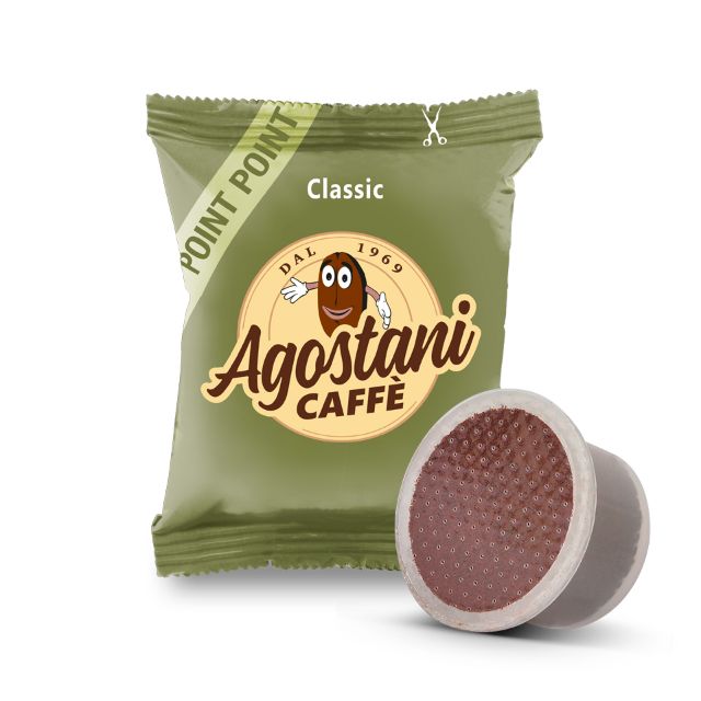 Zeige Details für 100 Kaffeekapseln Agostani CLASSIC Einzeldosis kompatibel mit Kaffeemaschine LAVAZZA Point El3200 und Pininfarina  Bild von 100 Kaffeekapseln Agostani CLASSIC Einzeldosis kompatibel mit Kaffeemaschine LAVAZZA Point El3200 und Pininfarina