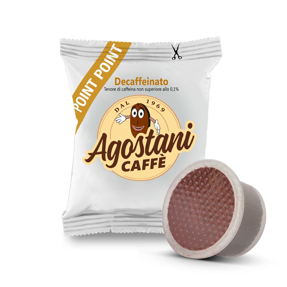 Bild von 100 Kaffeekapseln Agostani ENTKOFFEINIERT Einzeldosis kompatibel mit Kaffeemaschine LAVAZZA Point El3200 und Pininfarina 